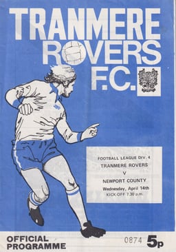 Tranmere Rovers v Newport County Match Programme 1976-04-14